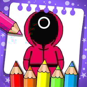 Coloring Book: Squid Game Mask