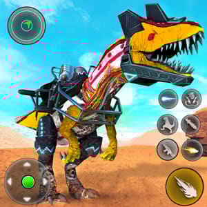 Dino Robot Fighting War