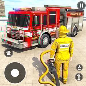 Fire Truck Rescue Driving