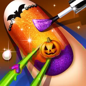 Glow Halloween Nails