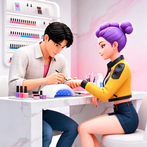 Kpop Demon Hunters Nail Studio