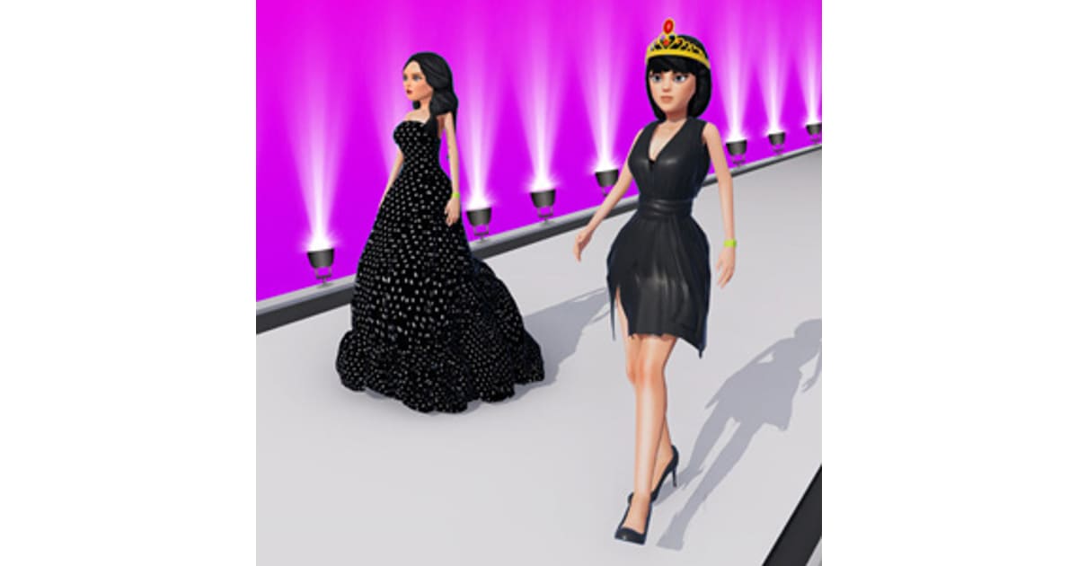 green emerald velvet dress Catwalk Fashion Battle Makeover & Makeup Games - Doll Dress Up Run  Fashion Show Beauty Week 2025 main image 1